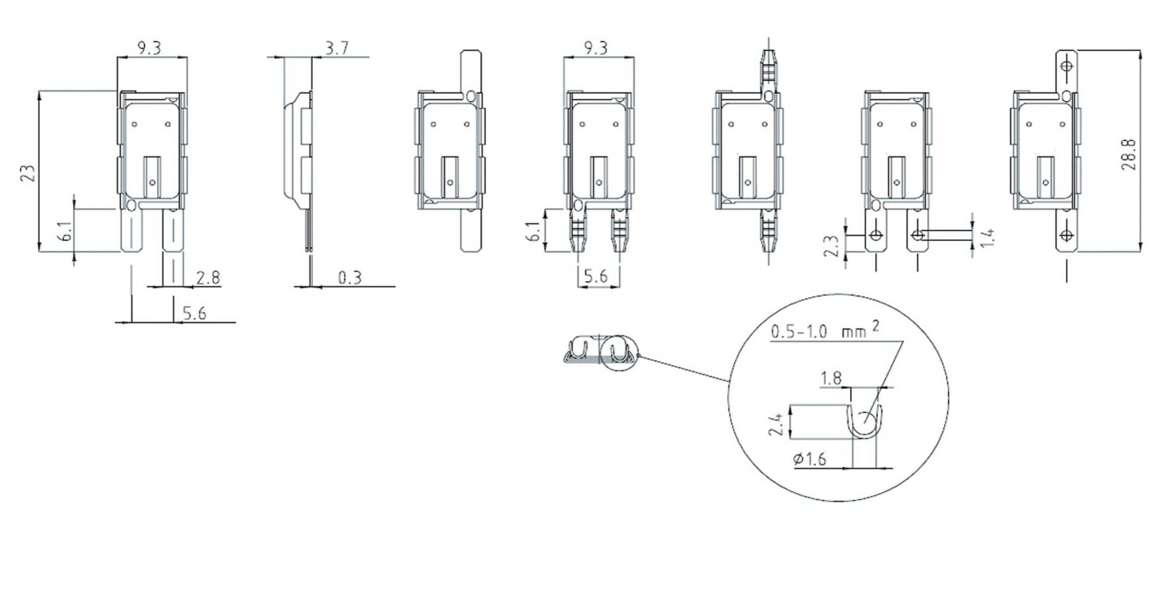 3MP電機(jī)馬達(dá)保護(hù)器外形尺寸